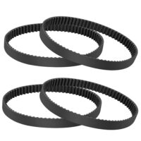KEEPOW 4 Packs Replacement Belts for Eureka FloorRover NEU560, NEU562A, NEU562, NEU566, NEU529, NEU520, NEU522, NEU526, Part # S3018, S3029, S3014
