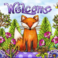 Toland Home Garden Welcome Fox Doormat