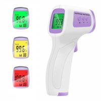 Infrared Forehead Thermometer for Adults, Non Contact Touchless Digital Temporal Thermometers for Baby Kids with Fever Alarm, LCD Screen and Temperature Data Memory