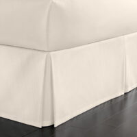 Martha Stewart Simple Pique Twin Bed skirt Vanilla