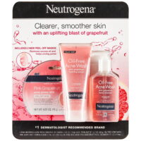 Neutrogena Pink Grapefruit Foaming Scrub 6.7oz, Facial Cleanser 6oz, 2 Masks