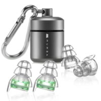 High Fidelity Concert Earplugs,Reusable Musicians Ear Plugs, 24dB Advanced Filter Technology Ear Protection for Music Festivals DJs Musicians(Green)