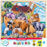 MasterPieces Wood Fun Facts of Noah's Ark - 48 Piece Kids Puzzle