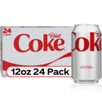 Diet Coke Soda Soft Drink, 12 fl oz, 24 Pack