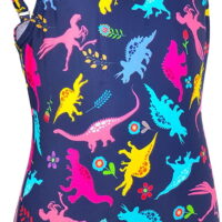 PASHOP Girls One Piece Swimsuits for 4-8 Years Kids Swimsuits Girls Swimsuits Size 6 Girl Swimwear Bathing Suit