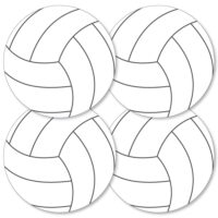 Big Dot of Happiness Bump, Set, Spike - Volleyball - Decorations DIY Baby Shower or Birthday Party Essentials - Set of 20