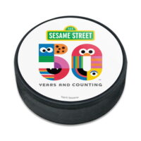 Sesame Street 50th Anniversary Logo Ice Hockey Puck