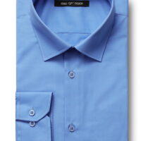 Men's Dress Shirts Regular Fit Long Sleeve Solid Business Casual Dress Shirt for Men