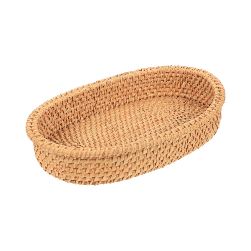 Giỏ mây tre đan oval thành cao