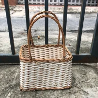 Giỏ Mây Trắng Hình Chữ Nhật