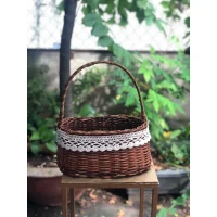 Giỏ Mây Ren Vintage