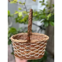 Giỏ Mây Đan Họa Tiết Lưới