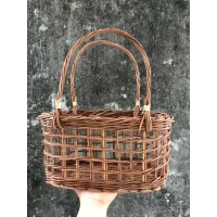 Giỏ đan tay nâu tự nhiên