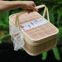 Giỏ mây tre nắp trượt