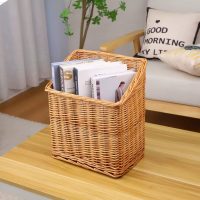 Giỏ Mây Tre Đan Chữ Nhật Đứng Đựng Sách
