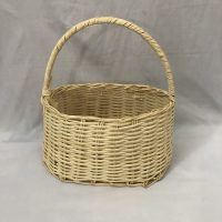 Giỏ Đan Thủ Công Hình Tròn Có Quai Xách
