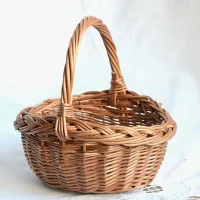 Giỏ Đan Thủ Công Miệng Loe Có Quai Xách