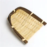Giỏ Mây Tre Đan Dạng Sàng Dẹt Hai Màu