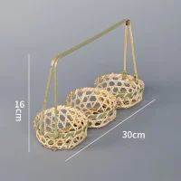 Giỏ Mây Tre Đan Bộ 3 Dạng Quang Gánh Trang Trí