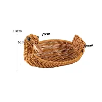 Giỏ mây tre đan hình con vịt trang trí dễ thương