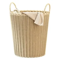 Giỏ Mây Tre Đan Tròn Đựng Đồ Có Quai Đôi