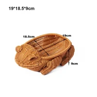 Giỏ Mây Tre Đan Hình Con Ếch Trang Trí
