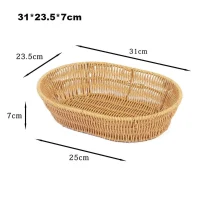 Giỏ Mây Tre Đan Bầu Dục Lớn Đa Năng
