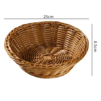 Giỏ Mây Tre Đan Tròn Miệng Loe Đa Năng