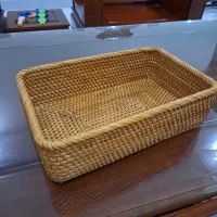 Giỏ Mây Tre Đan Chữ Nhật Dạng Khay